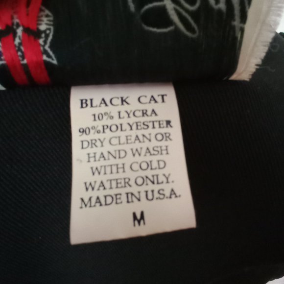 BLACK CAT Button Up Long Sleeve Black Mesh Women Jacket Medium - Picture 4 of 4